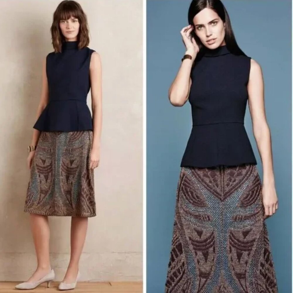 Cecilia Prado Anthroplogie Lumi Sweater Skirt Size Large